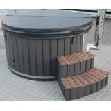 Hot Tub Badefass mit Spa Funktion Sprudelfunktion Hot Tube Badebottich Badetonne