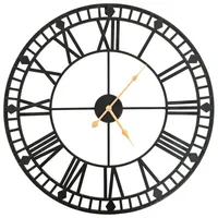 VidaXL Wanduhr Vintage mit Quarzwerk Metall 60 cm XXL