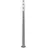 Grafner Gartenleuchte Wegleuchte mit Bewegungsmelder Edelstahl WL10201 Gartenlampe 110 cm, ohne Leuchtmittel silberfarben