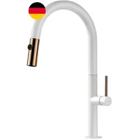 PHASAT Wasserhahn Küche 360° Drehbar, Küchenarmatur Mit Brause Herausziehbar 2 S