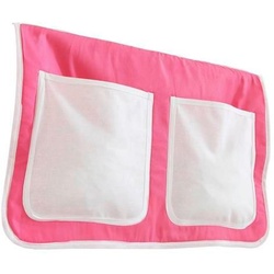 Betttasche 'Stofftasche', rosa/weiß
