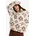 Strickfleece-Pullover Braun M
