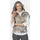 GOLDNER Kurzgröße: Baumwollsweater mit Metallic-Muster", in graumelange gemustert), | Gr.: 23,