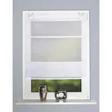 HOME WOHNIDEEN Raffrollo weiß 130 cm