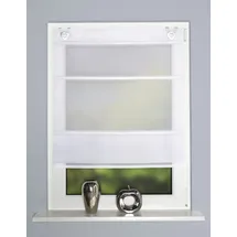 HOME WOHNIDEEN Raffrollo weiß 130 cm