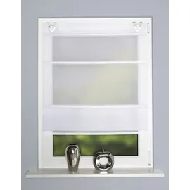 HOME WOHNIDEEN Raffrollo weiß 130 cm