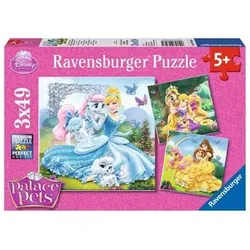 RAVENSBURGER 9346 Kinderpuzzle Palace Pets -  Belle, Cinderella und Rapunzel