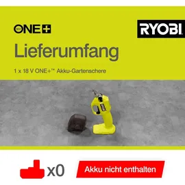 RYOBI Akku-Gartenschere RY18SCA-0 ohne Akku