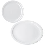 MamboCat Pizzateller 2er Set Bianco Pizzateller Ø30,5cm XL-Teller weiße große Platte weiß