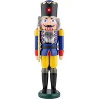 Seiffener Volkskunst eG Seiffener Volkskunst Nussknacker König blau Größe 50 cm