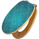 Banjado Design WC Sitz Bambus Holz Toilettendeckel Mit Absenkautomatik Klodeckel WC-Sitz Soft Close Mit Motiv Mandala Landschaft