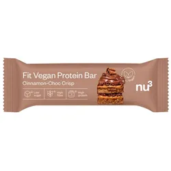 nu3 Fit Vegan Protein Bar Cinnamon-Choc Crisp