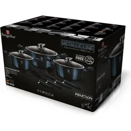 Berlinger Haus Aquamarin Topf-Set 4-tlg. Granit-Kochgeschirr