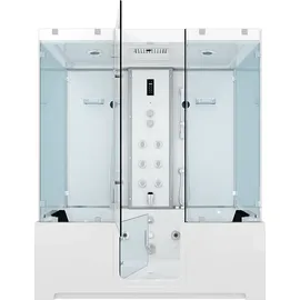 SeniorBad Kombination Badewanne Dusche 180 x 100 cm (K88-WS-EH-B-SC-EA)