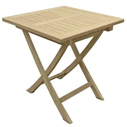 Tisch SOLO quadratisch 70x70 cm Teak B-grade unbehandelt