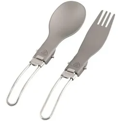 Robens Folding Alloy Cutlery Set silver