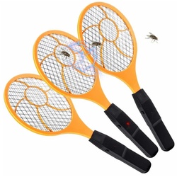 Goods+Gadgets Fliegenmasken Elektrische Fliegenklatsche (3 St., Mückenklatsche), Elektro Fliegenfänger