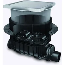 Kessel 80125X - Grundkörper / Reinigungsrohr Controlfix DN 125 für Bodenplatte - befliesbare Abdeckung