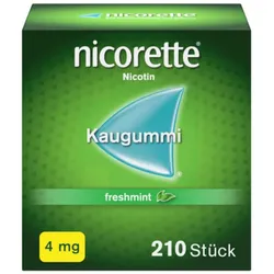 nicorette 4 mg Nikotinkaugummi freshmint zur Raucherentwöhnung 210 St Kaugummi