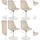 CLP Esszimmerstuhl Maverick Samt beige 4er Set