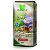 ProNatur Pro Natur Blumenerde 40 Liter torffrei NEU mit TIMPOR® Holzfaser & Mykorrhiza Kulturen