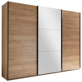 Livetastic Schwebetürenschrank Rabina 270 x 210 x 60 cm Braun