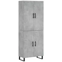 VidaXL Highboard Betongrau 69,5x34x180 cm Holzwerkstoff