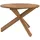 vidaXL Gartentisch Ø 109 x 74 cm Teak/Braun