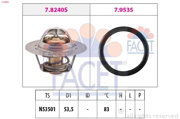 FACET Thermostat, Kühlmittel 78293 für Peugeot