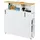 Relaxdays Nischenschrank Bad 79 x 75 x 17 cm Weiß/Natur