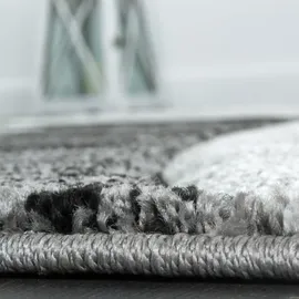KADIMA DESIGN Teppich Grau, Textil, Abstrakt Wohnzimmer schmutzabweisend Hellgrau Rechteckig, 230x160 cm, in verschiedenen Größen erhältlich, Teppiche | Böden, Teppiche