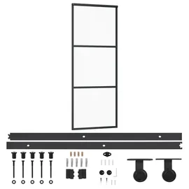 vidaXL Schiebetür rechts 76 x 205 cm transparent