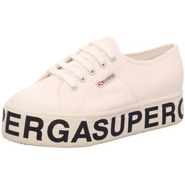 Superga Damen 2790 COTW Outsole Lettering Sneaker, Weiß