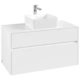 Villeroy & Boch Collaro Waschtischunterschrank | für Aufsatzbecken mittig | Breite 1000 mm##Für Collaro 4A1840 (D: 400 mm) Ohne .. C03800MS