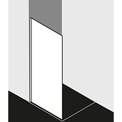 Kermi Walk-In XC Glasanlage WIO XCWIO06020VPK 60x200cm, ESG klar KermiClean, silber hochglanz