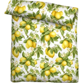 Schmaenk H.& W. GmbH & Co. Kg Biberna Romy Renforcé Gelb 135 x 200 cm + 80 x 80 cm