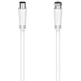 Hama SAT-Anschlusskabel F-Stecker - Koax-Kupplung 3 m Weiß