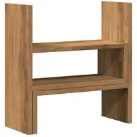 vidaXL Schreibtischregal Verstellbar 40 x 17 x 41 cm Braun