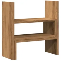 vidaXL Schreibtischregal Verstellbar 40 x 17 x 41 cm Braun