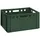 Buri 4x Fleischkiste E3 Metzgerkiste 60x40x30cm lebensmittelecht, robust, stapelbar - Eurokisten Stapelkiste aus Deutschland, dunkelgrün