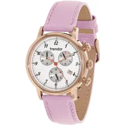 trendor 7591-05 Doreen Chronograph Damenuhr Rosé