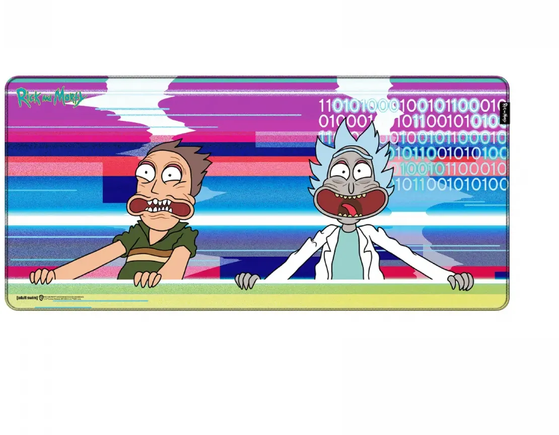Ricky und Morty - Glitched - Gaming-Mauspad - XL