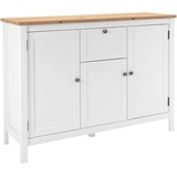 MID.YOU Sideboard 120 x 90 x 40 cm weiß