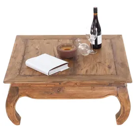 DESIGN DELIGHTS OPIUMTISCH Natur, Holz, 80x36x80 cm, Wohnzimmer, Wohnzimmertische, Couchtische