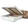 Meble Laski Doppelbett Triest 160 x 200 cm Weiß/Gold