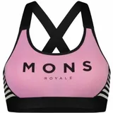 Mons Royale Stella X-Back Bra pink stripe XS