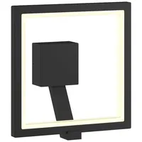 LUCANDE LED-Wandleuchte Square, anthrazit, Metall, IP65