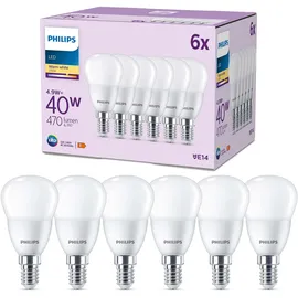 Philips LEDclassic 6er Set D45 E14, 2700 K, 4,9 W, 8719514459519, D45