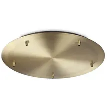 Ideal Lux Standard-Rose 5-flg. Ø 46 cm rund Messing