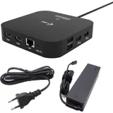 iTEC i-tec USB-C Dual HDMI Docking Station mit Power Delivery 100 W + Charger